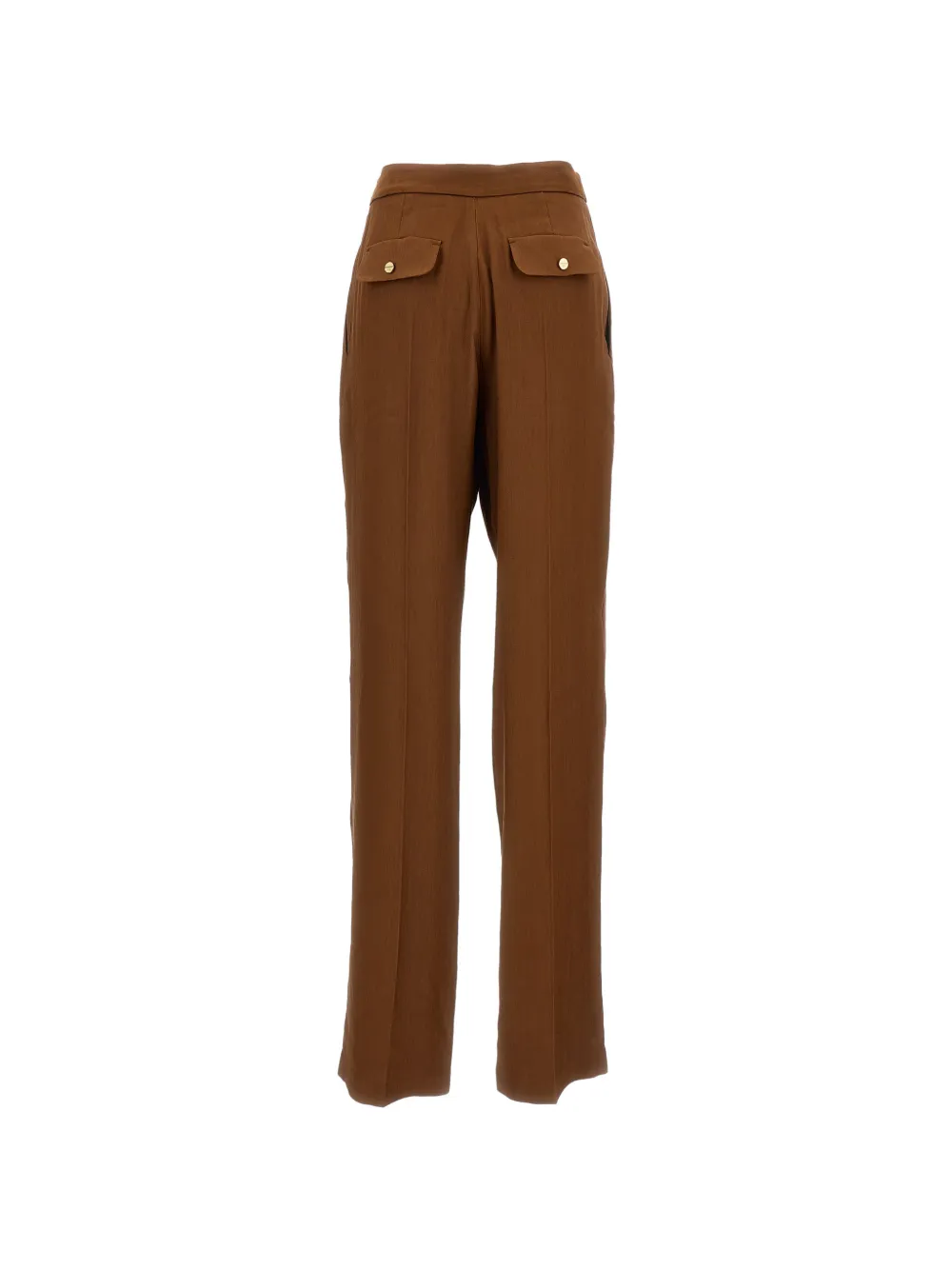 Elisabetta Franchi linen trousers Groen