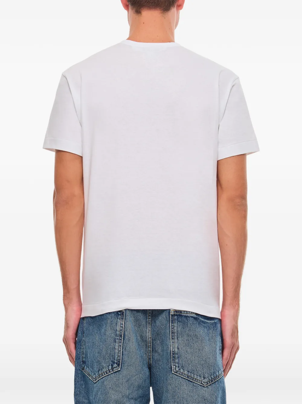 Comme Des Garçons Play T-shirt met hartpatch Wit