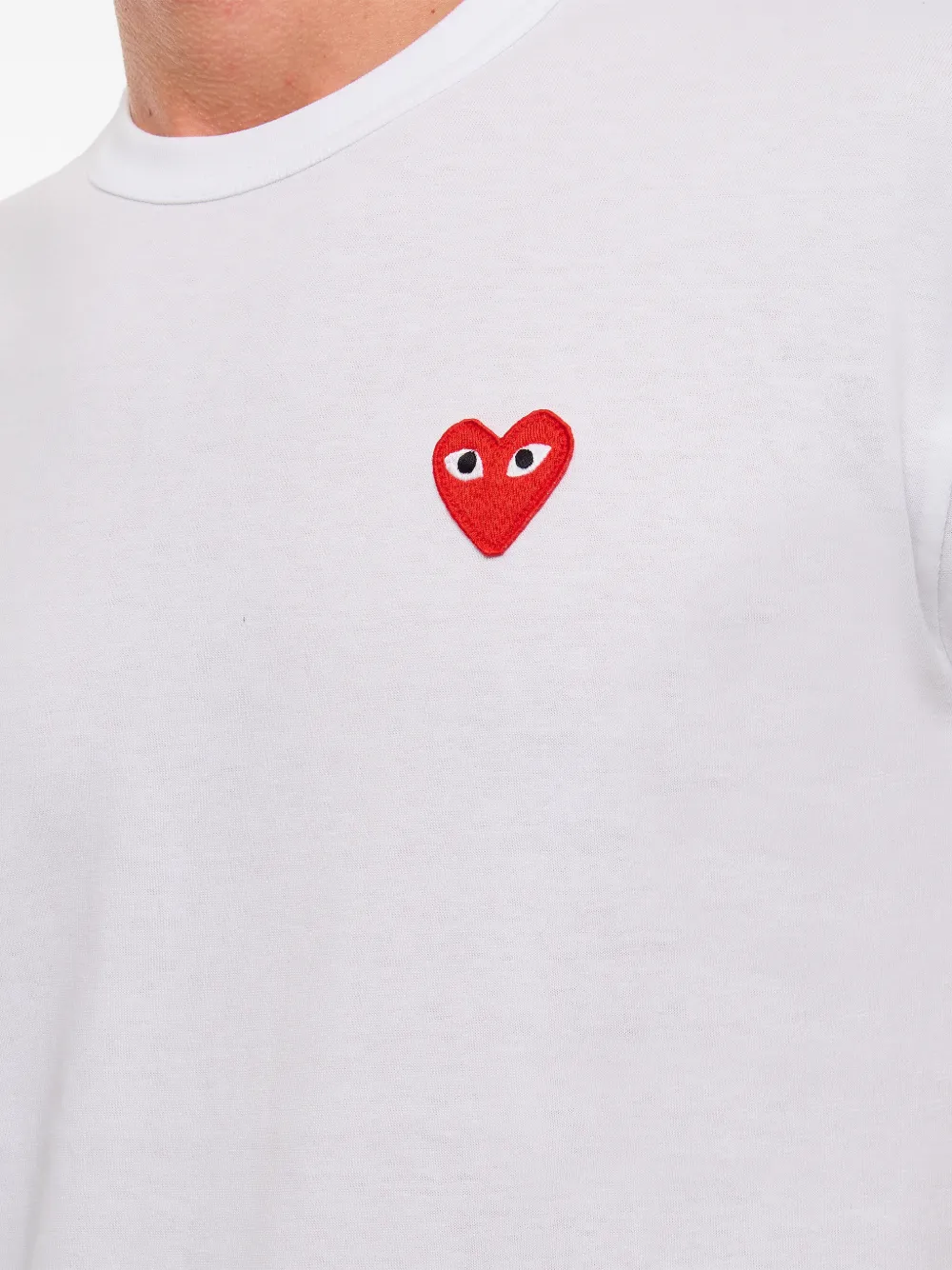 Comme Des Garçons Play heart-patch T-shirt | White | FARFETCH
