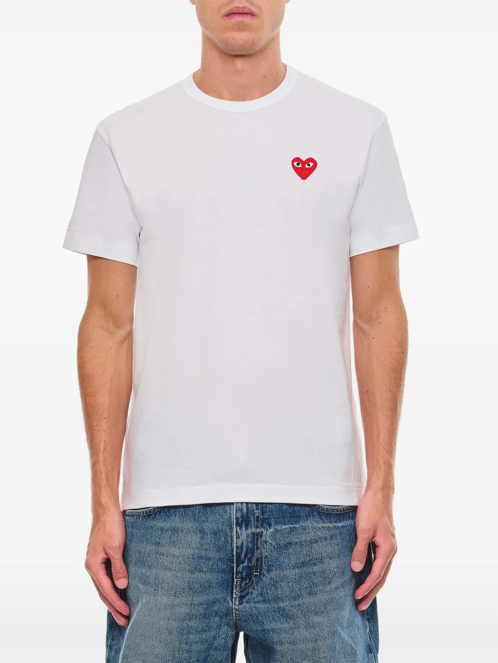 Comme Des Garçons Play heart-logo T-shirt - Bianco