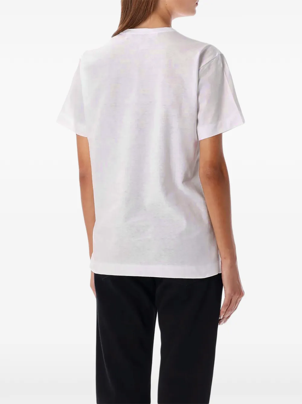 Comme Des Garçons Play T-shirt met hartpatch Wit