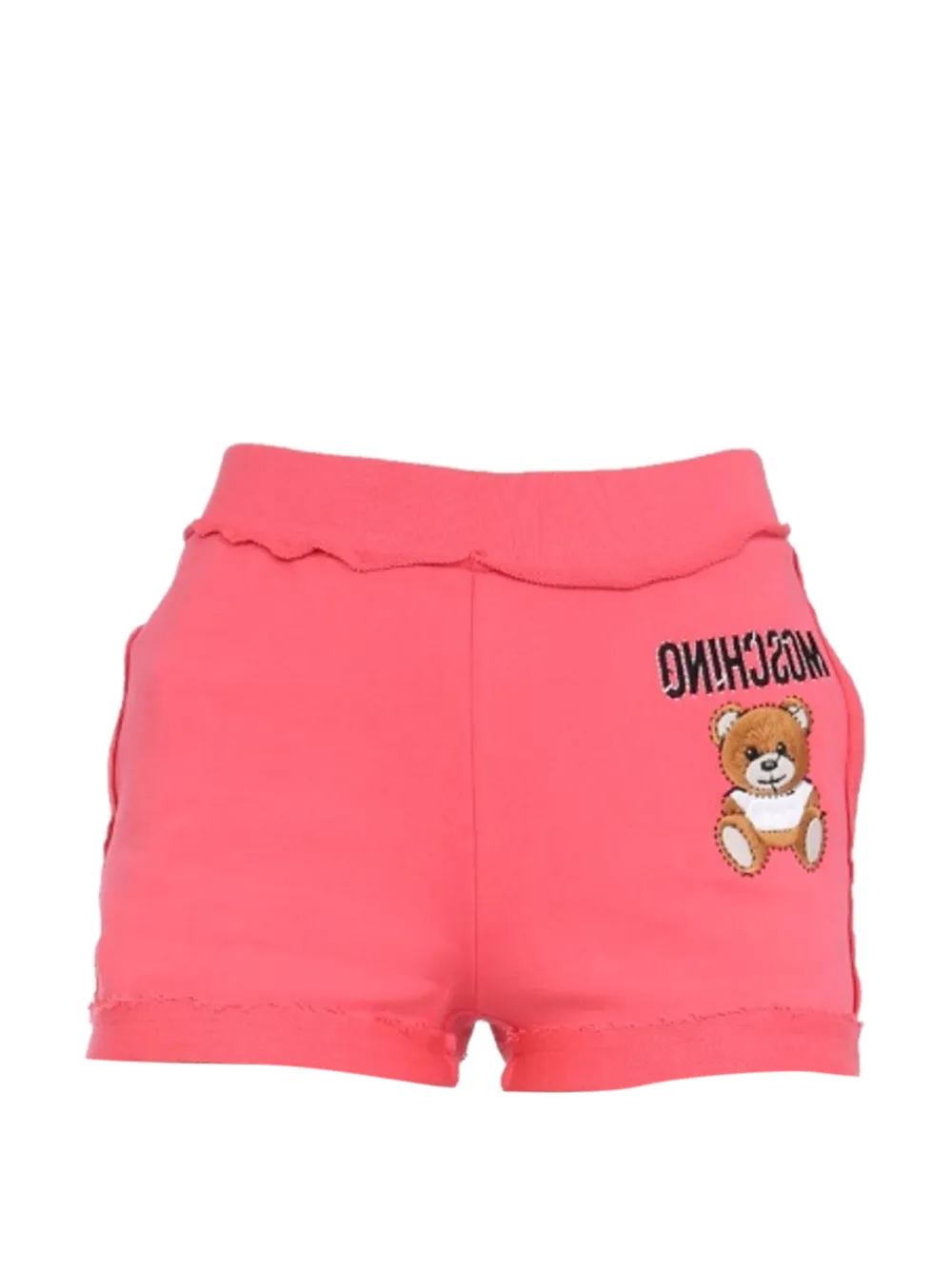 Moschino logo-embroidered jersey shorts