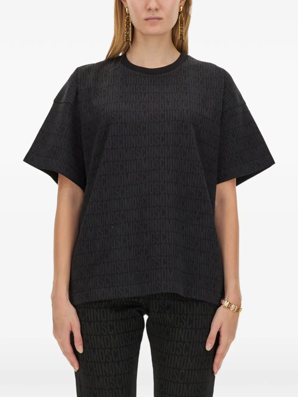 Moschino logo-print T-shirt - Nero