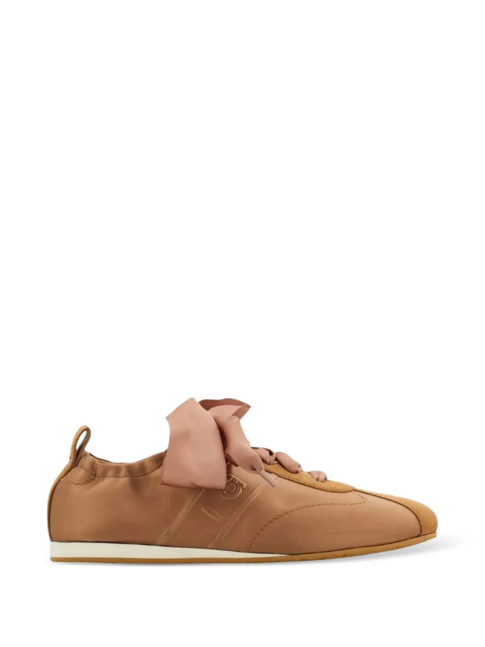 Ferragamo baskets à détail de nœud - Marron Ferragamo baskets à détail de nœud - Marron
