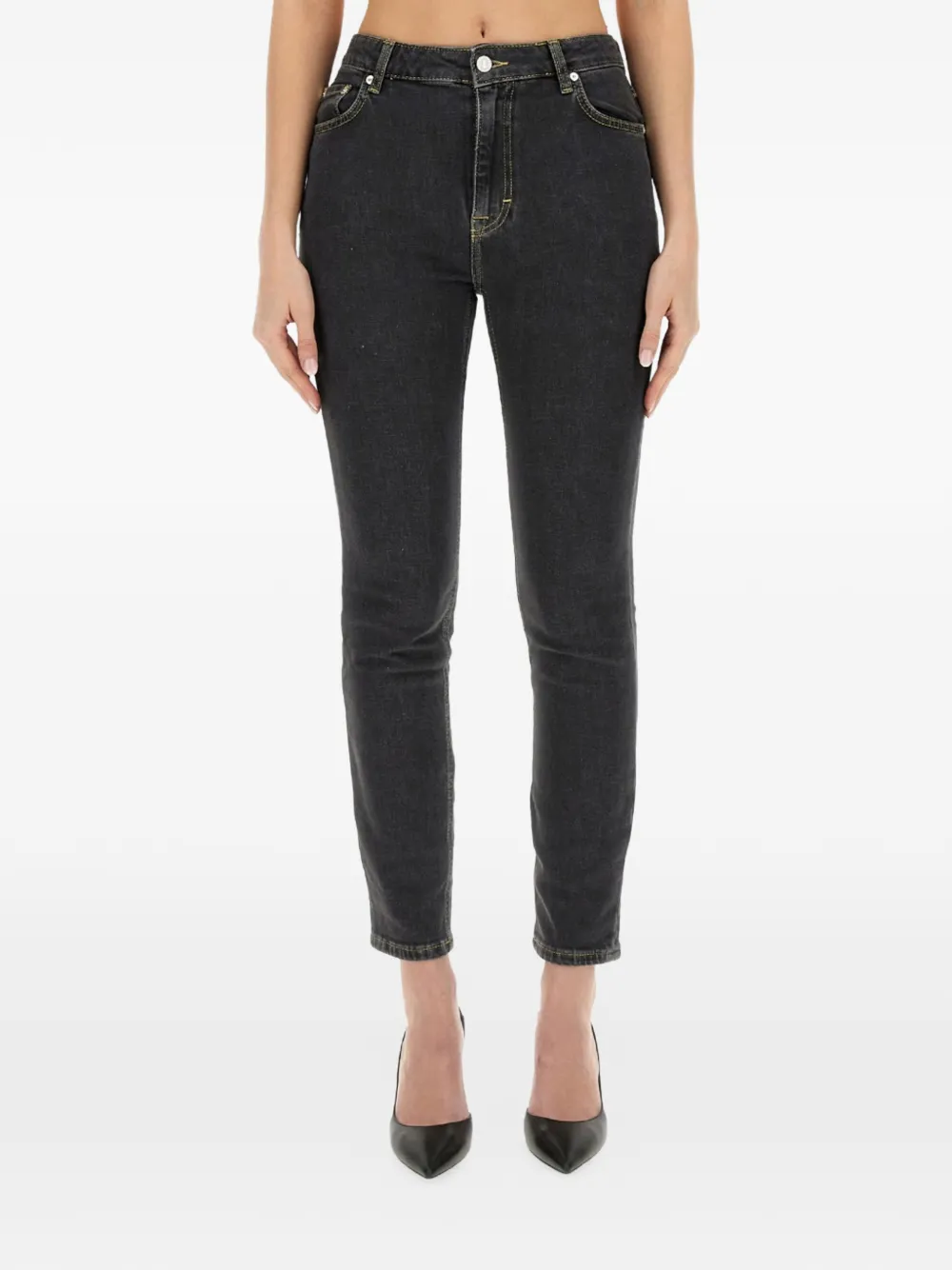 MOSCHINO JEANS skinny cropped jeans - Nero