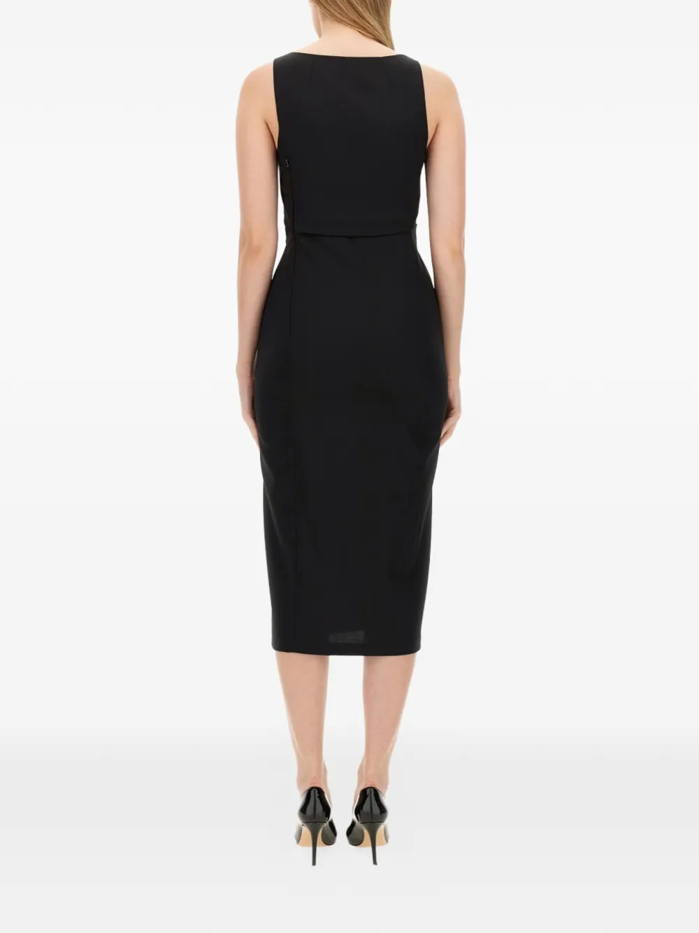 MOSCHINO JEANS Uitgesneden midi-jurk Zwart