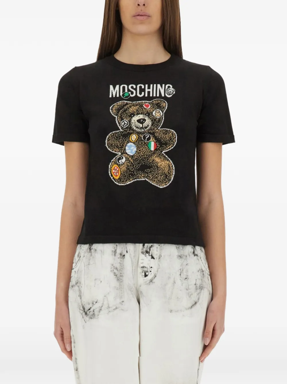 Moschino teddy bear T-shirt - Nero