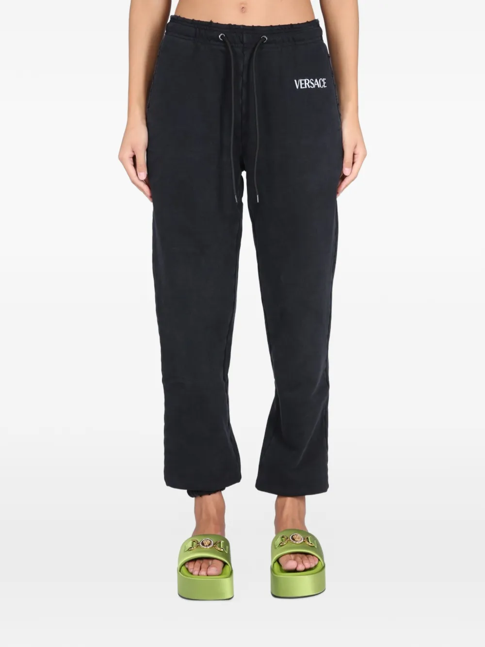 Versace logo-detail track pants - Nero