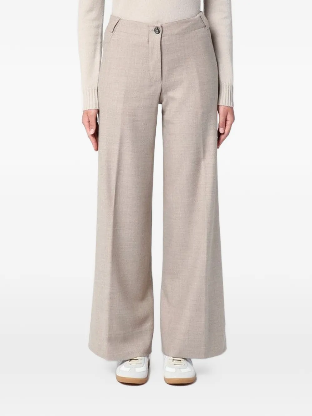 QUELLEDUE melange trousers