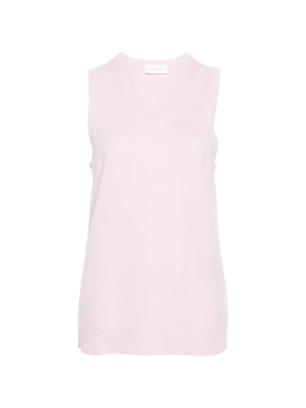 Sportmax V-neck wool vest - Rosa