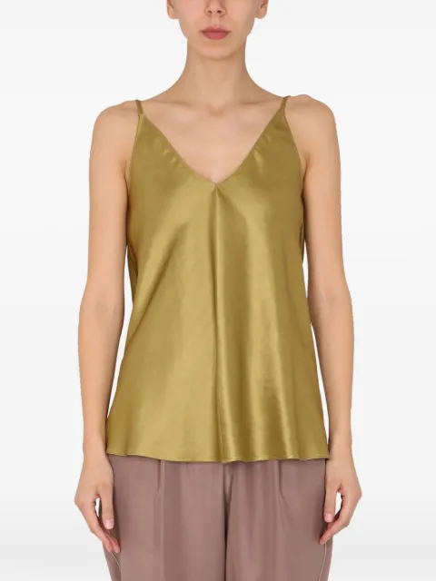 Alysi V-neck linen top