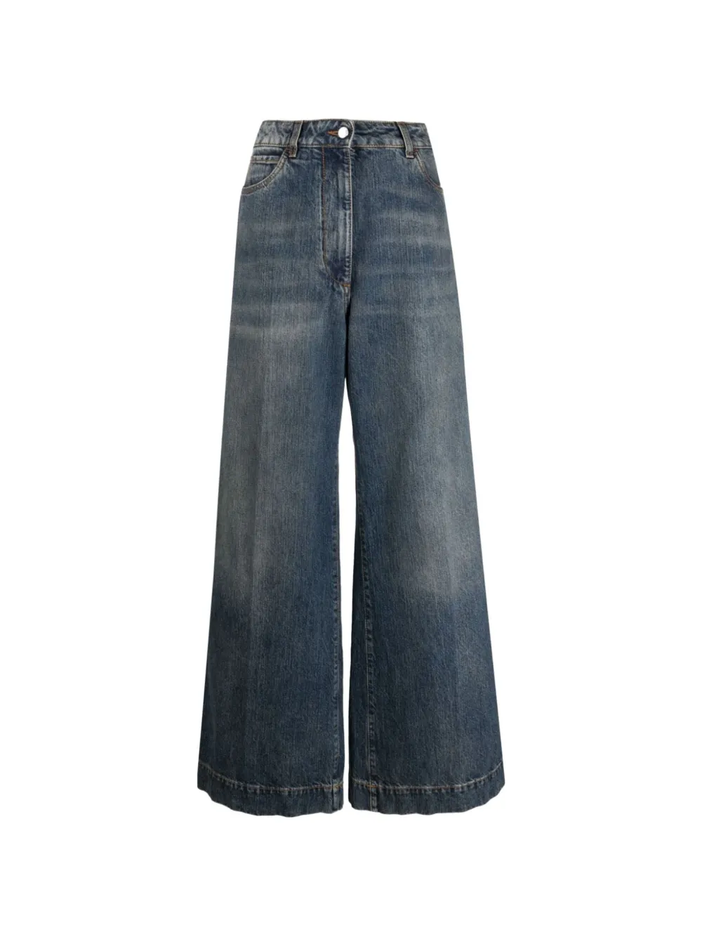 ETRO logo-embroidered jeans - Blu