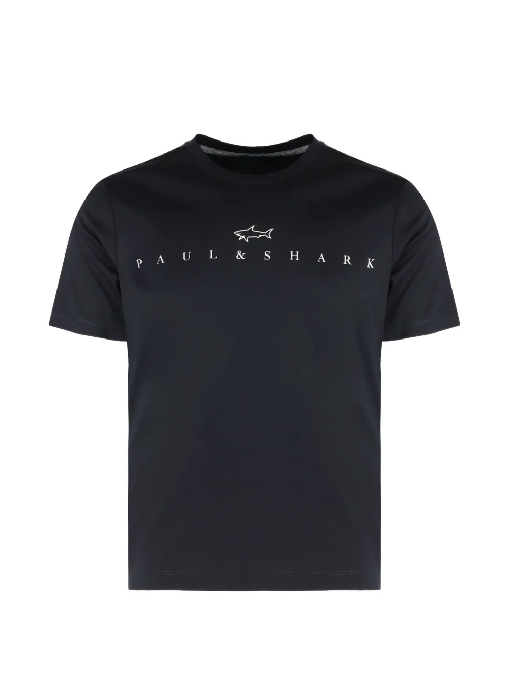 Paul & Shark 로고 프린트 티셔츠 | 블루