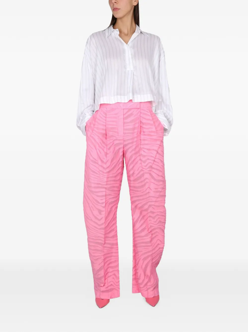 The Attico Gary broek Roze