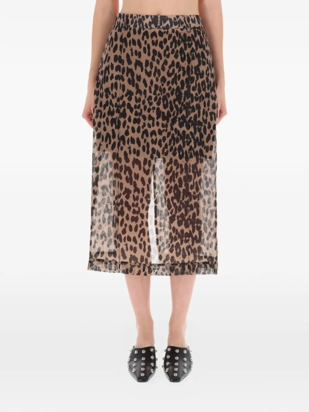 Baum Und Pferdgarten animal print skirt - Nude