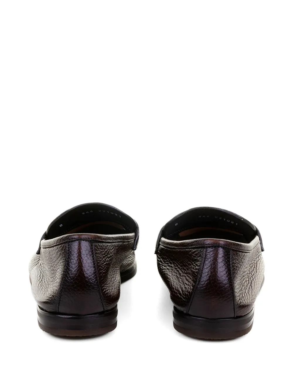 Neil Barrett Leren loafers Bruin