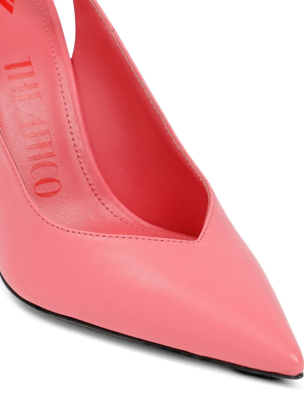 The Attico ankle tie leather pumps Roze