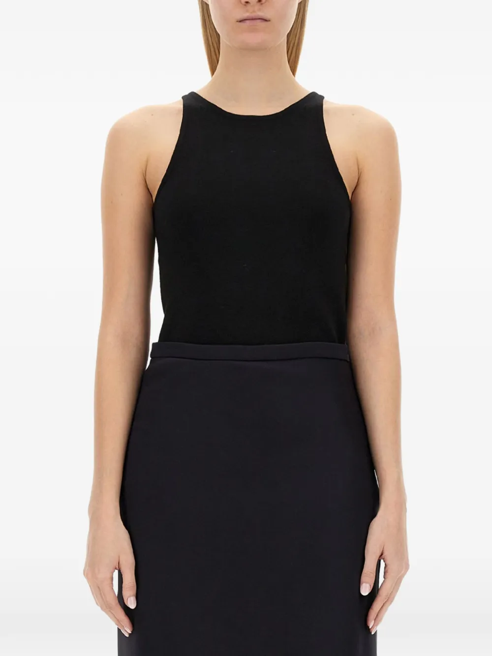 Max Mara Alfeo racerback top - Schwarz