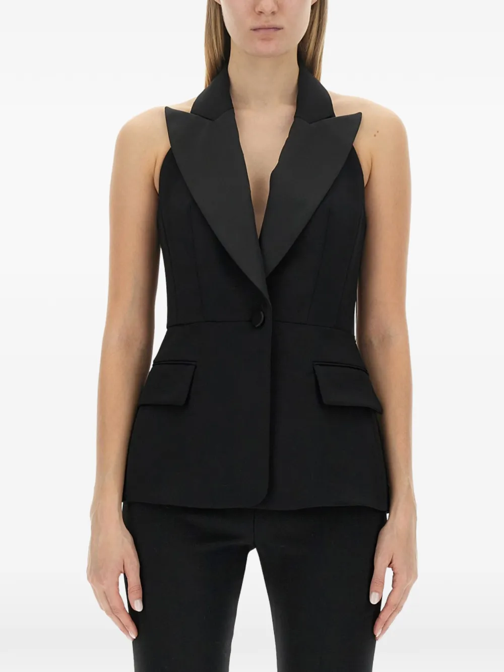 Max Mara Aletta V-neck waistcoat - Nero
