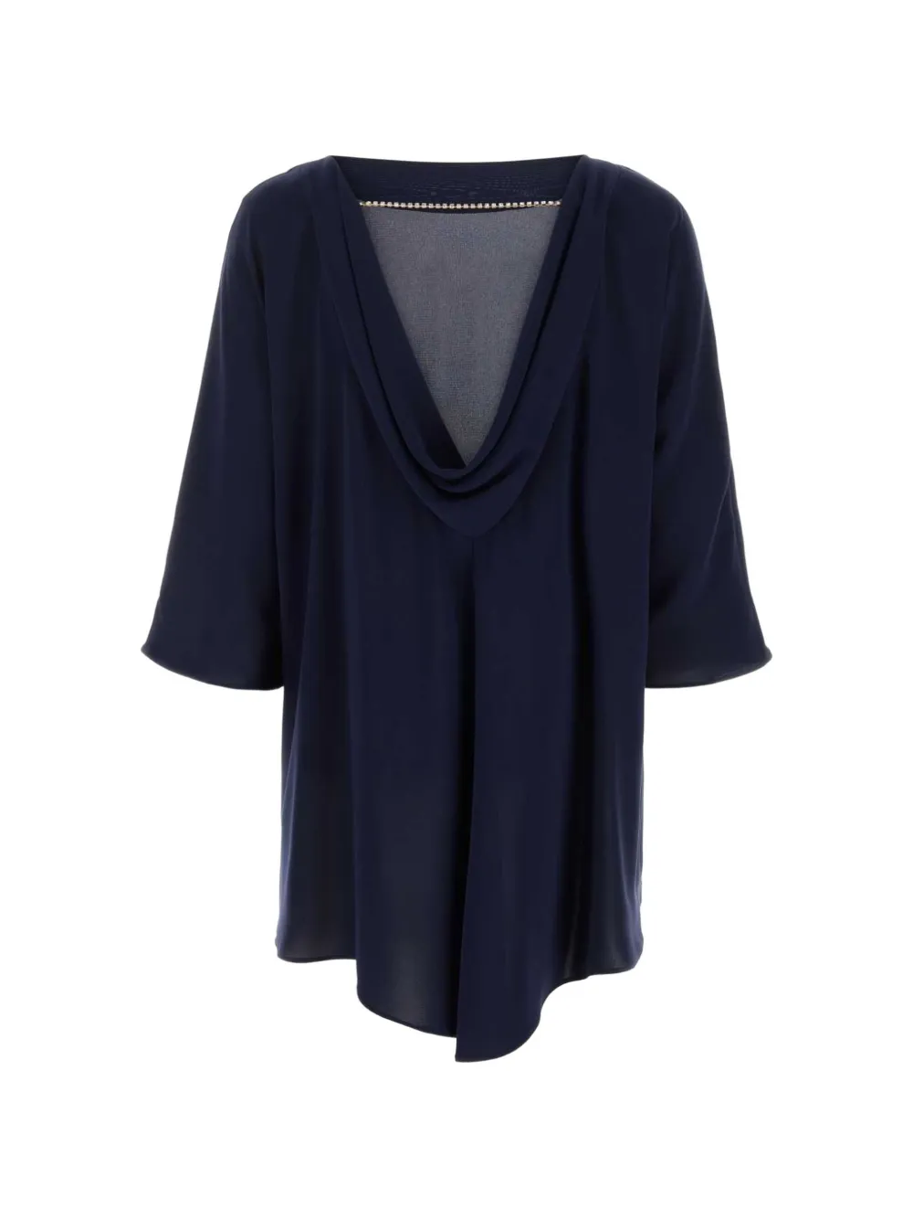 Max Mara cowl blouse - Blu