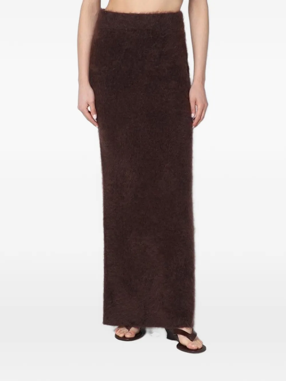 Soft Goat Soft Goat cashmere maxi skirt - Marrone
