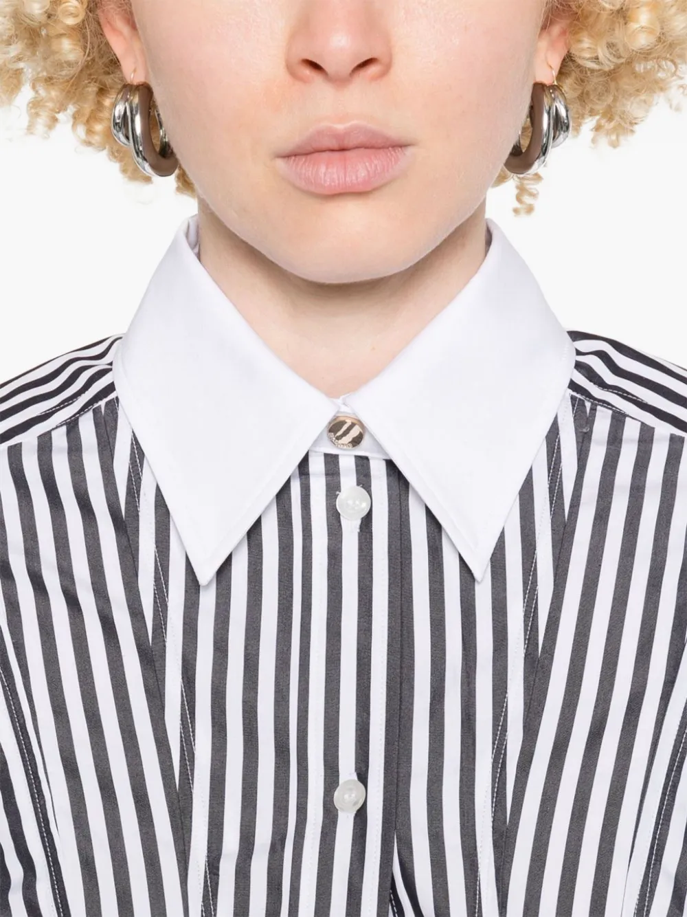 Sportmax Gestreept shirt Zwart