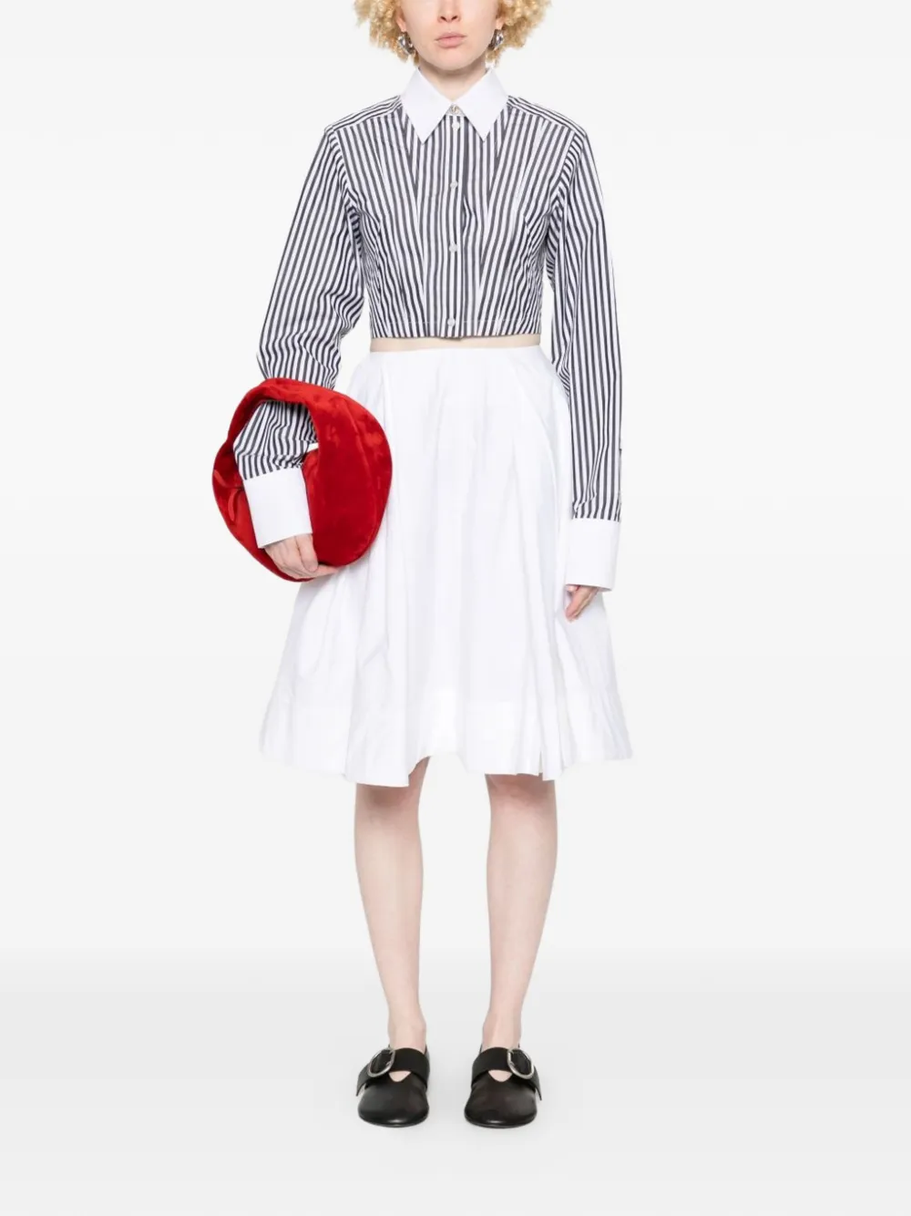 Sportmax Gestreept shirt Zwart