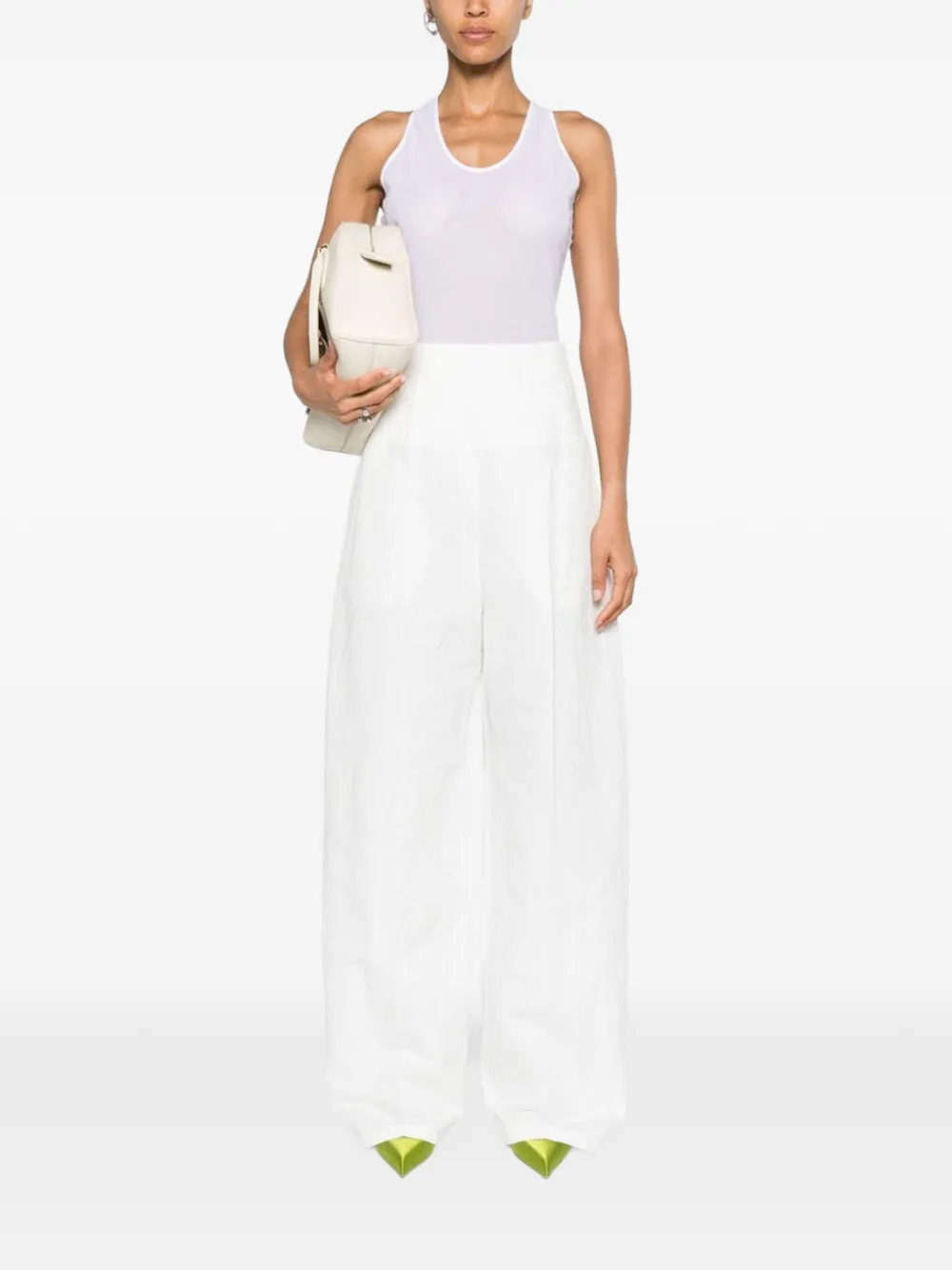 Sportmax high-waisted trousers - Bianco