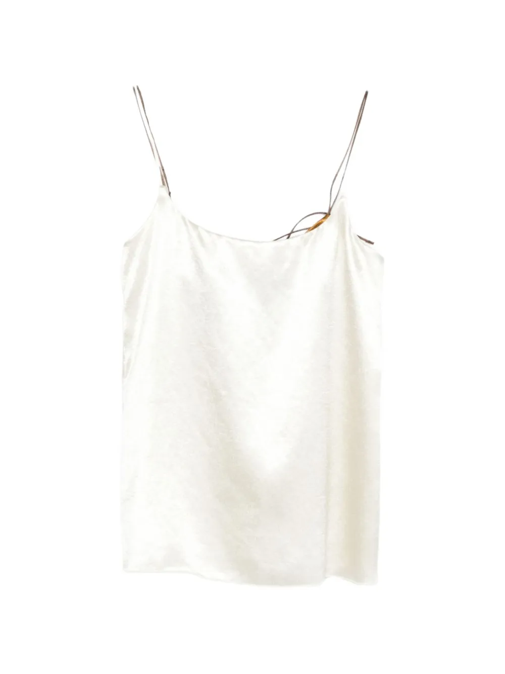 Alysi satin top - Bianco