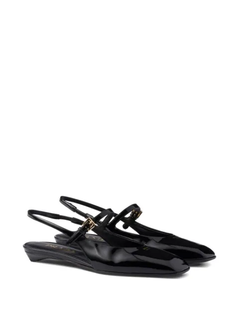 Prada slingback leather pumps 