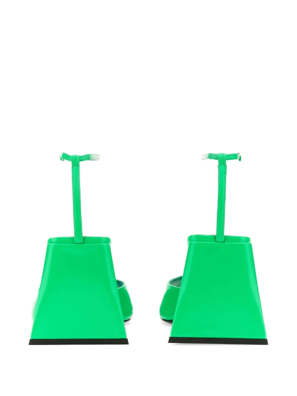 The Attico buckle sandals Groen