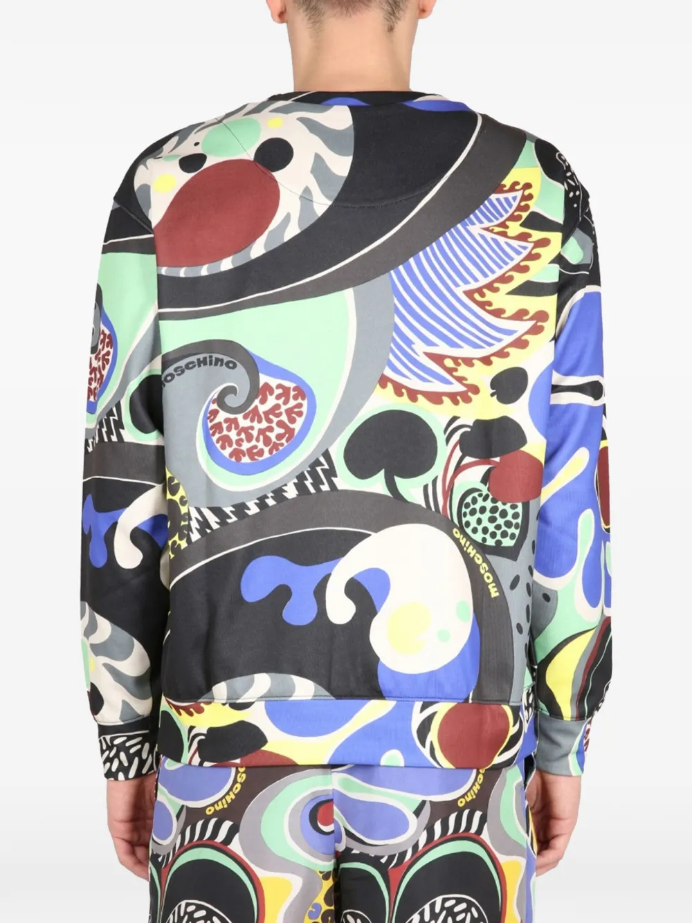 Moschino Sweater met print Zwart