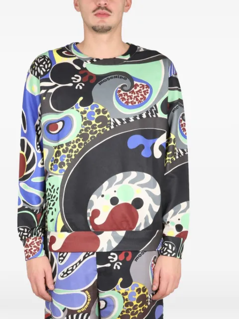 Moschino sudadera con estampado gráfico