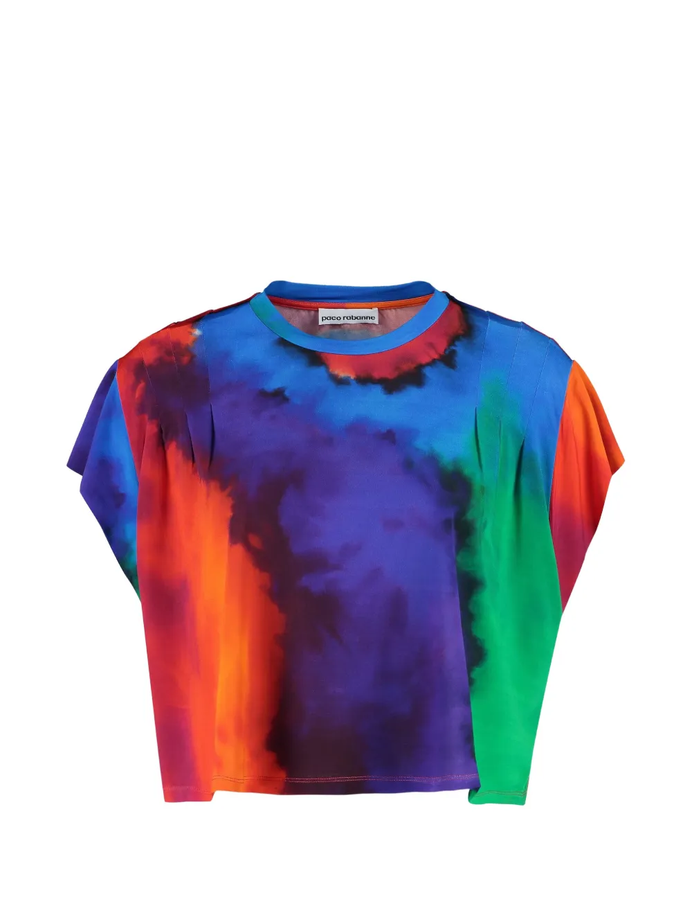 Rabanne round-neck T-shirt - Blu