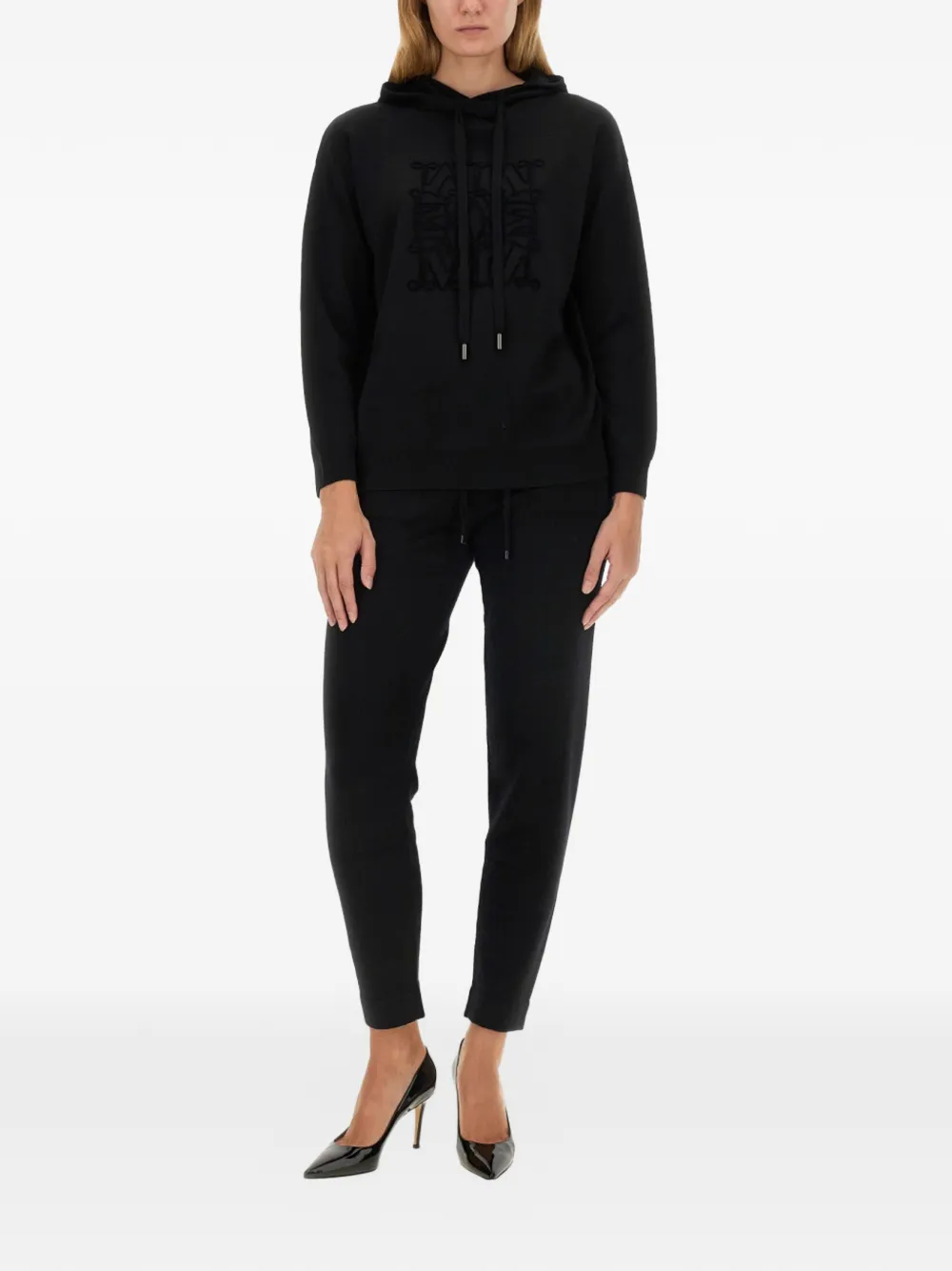 'S Max Mara Opera broek met trekkoord Zwart