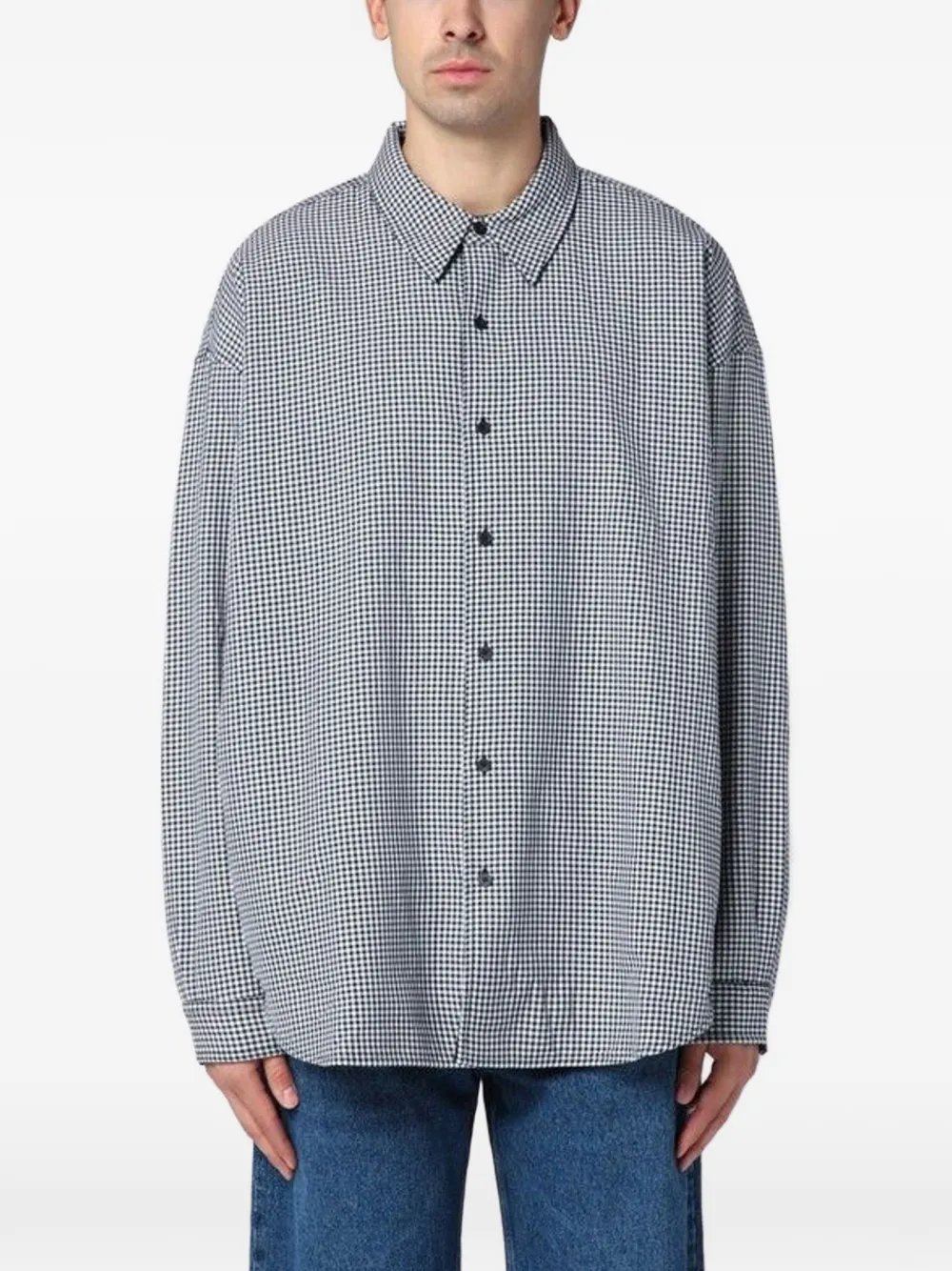 NEW AMSTERDAM checked shirt - Nero