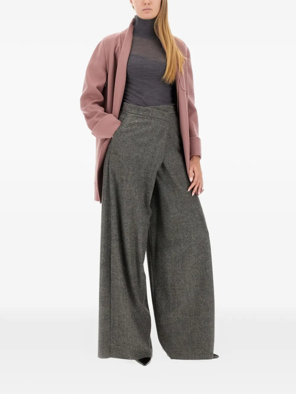 Max Mara Jas met ceintuur Roze