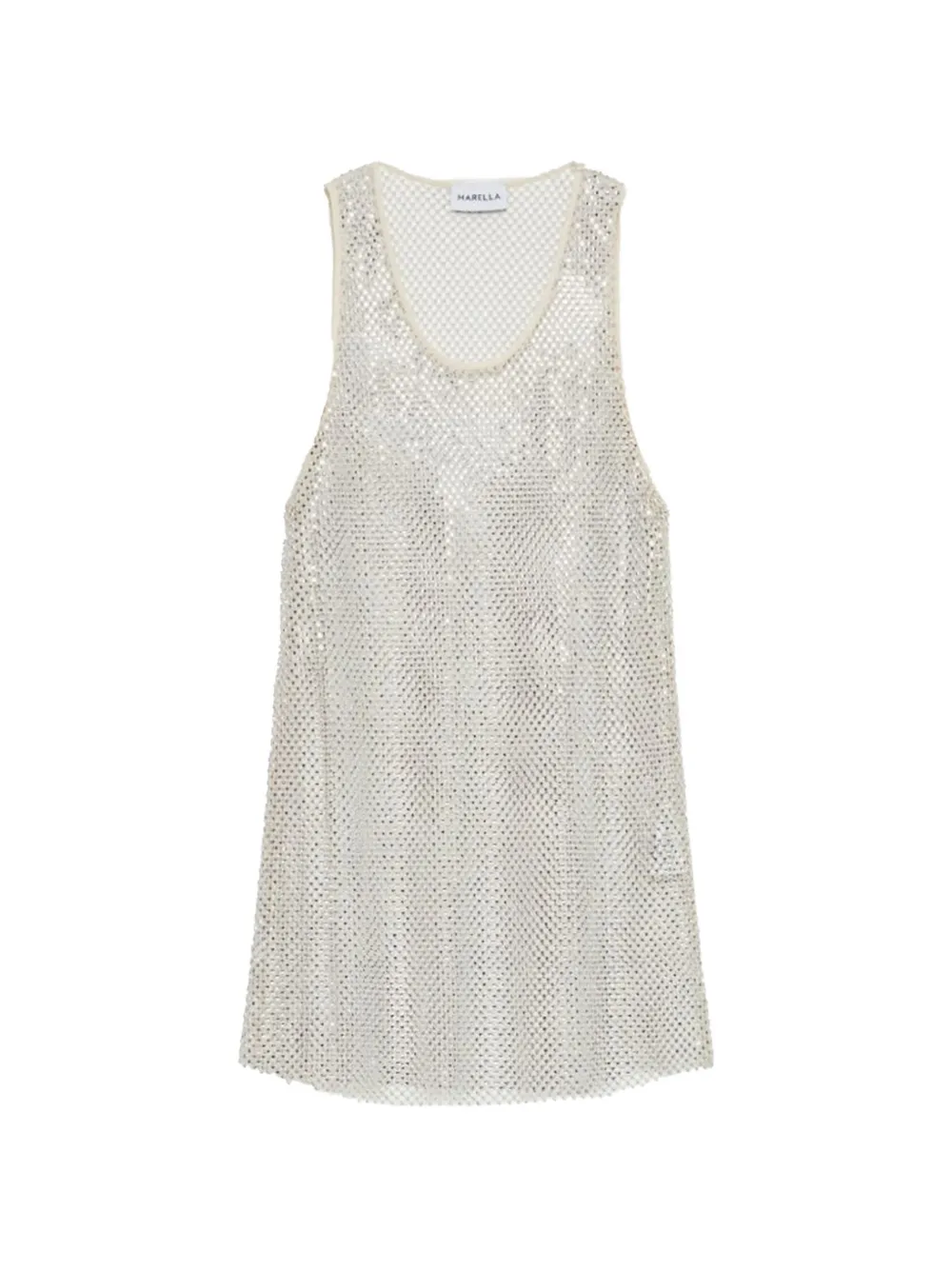 Marella scoop-neck sleveveless top - Tons neutres