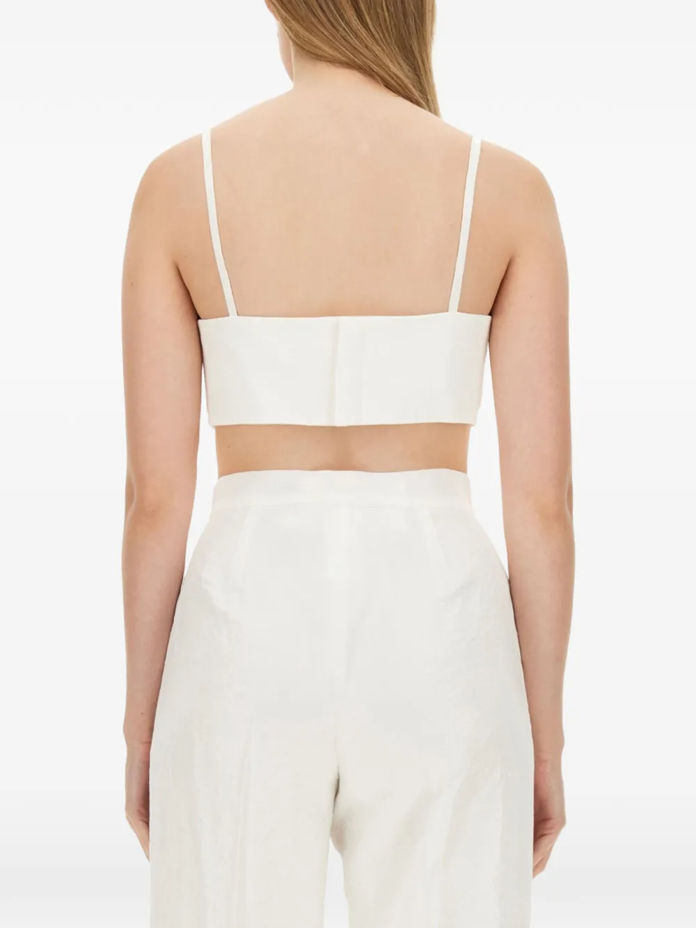 Max Mara Cropped top met strik Wit