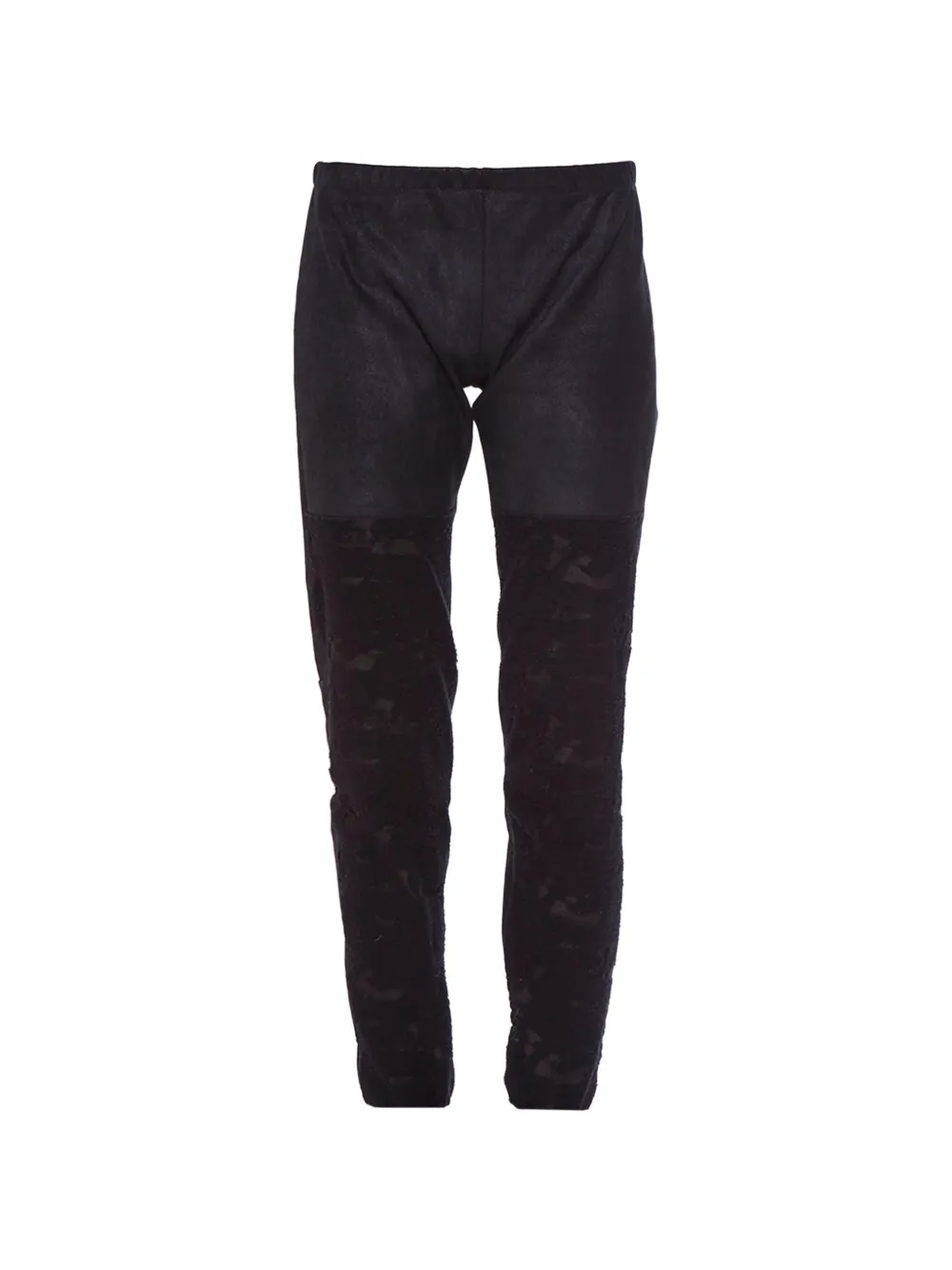 10Sei0otto lace leather leggings – Black