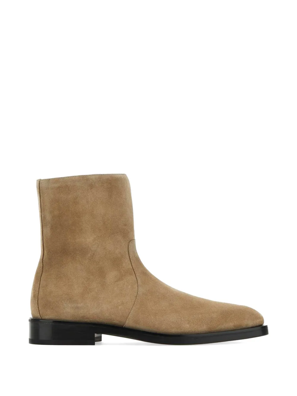 Ferragamo Gerald Suede Ankle Boots In Brown