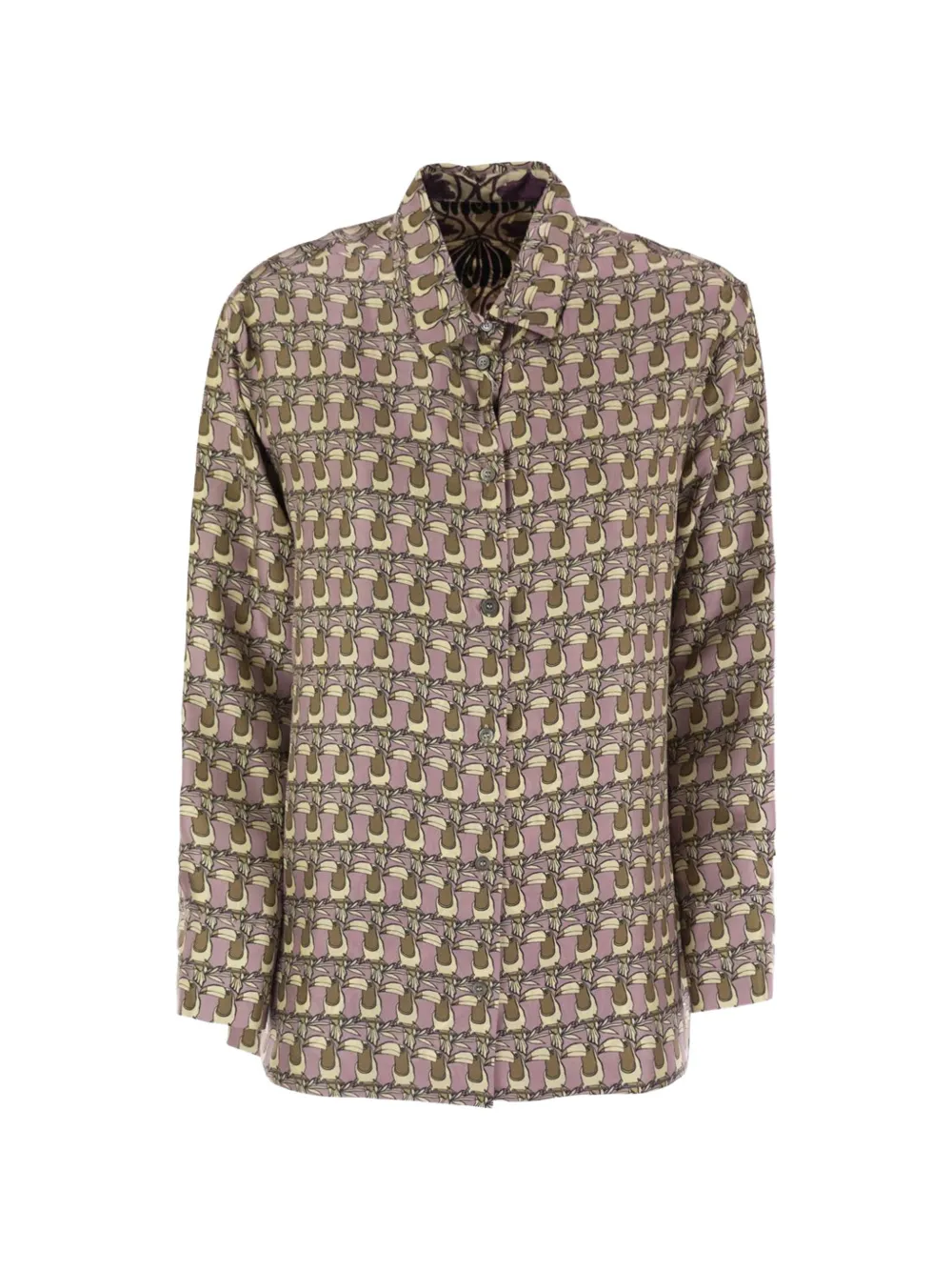 'S Max Mara Times printed reversible shirt - Violett