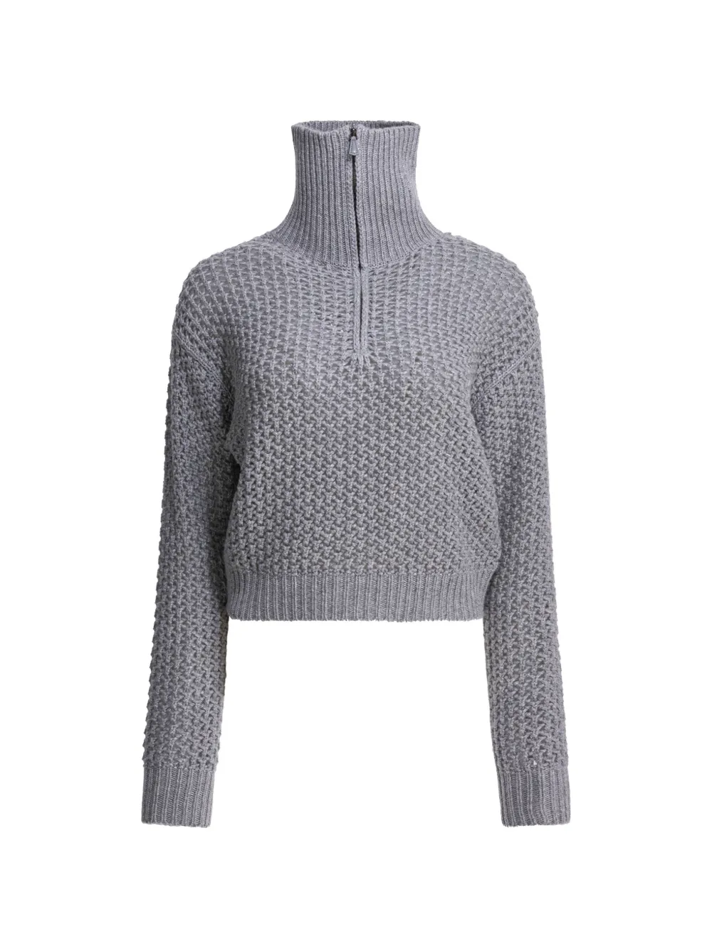 Max Mara Tequila half-zip sweater - Grey