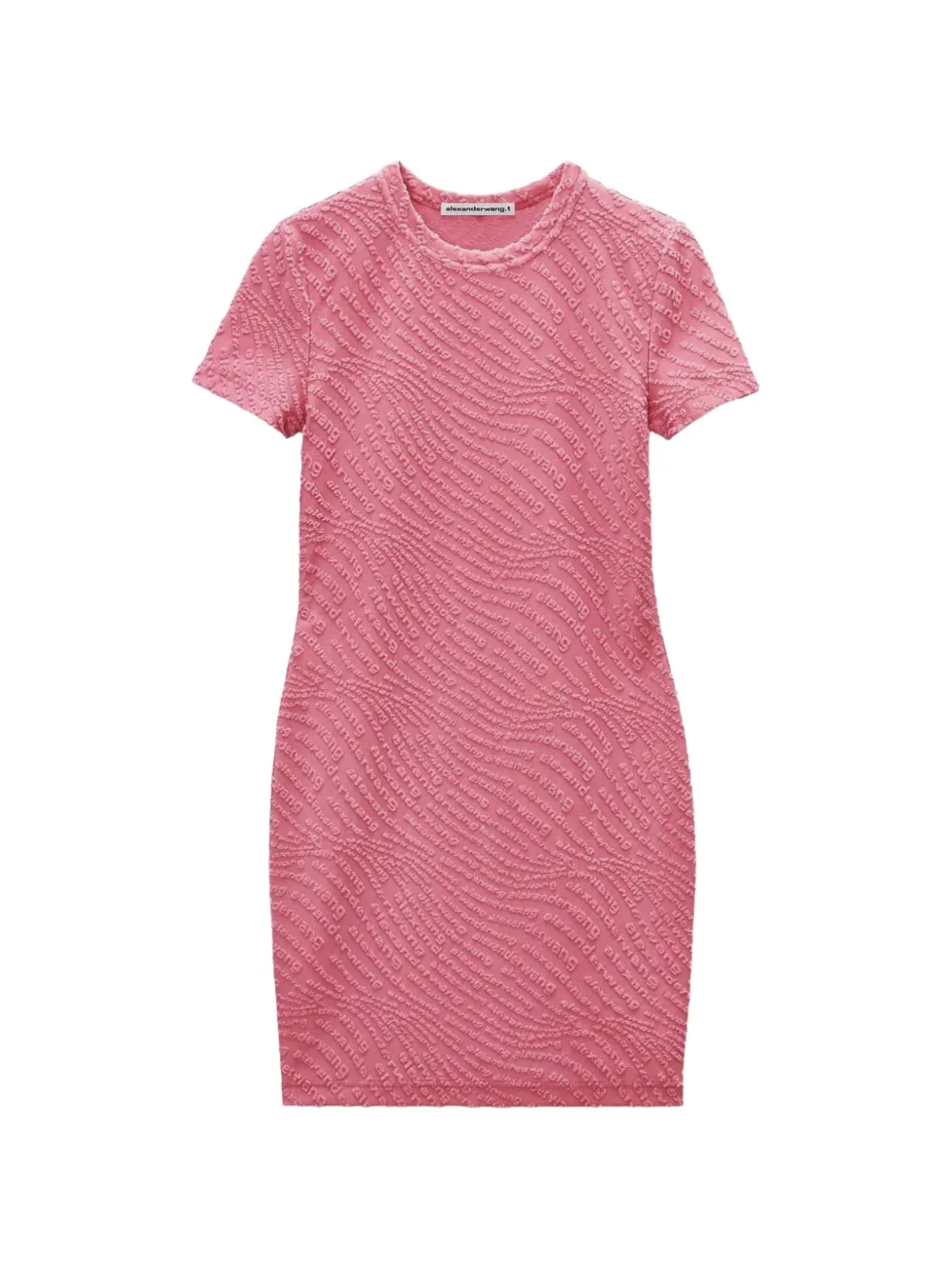 alexanderwang.t logo-jacquard mini dress - Pink