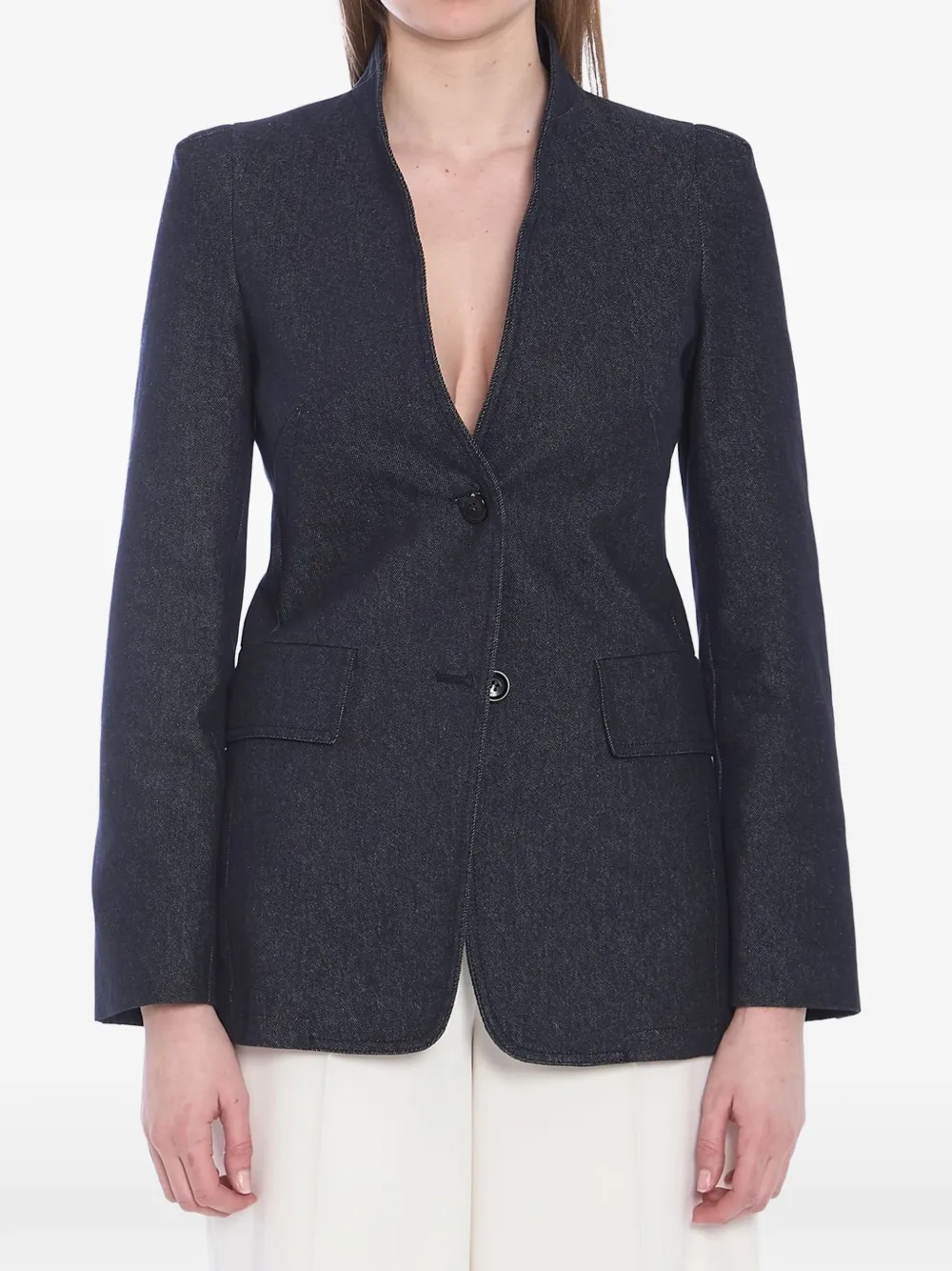 Max Mara Beatrice single-breasted blazer - Blu