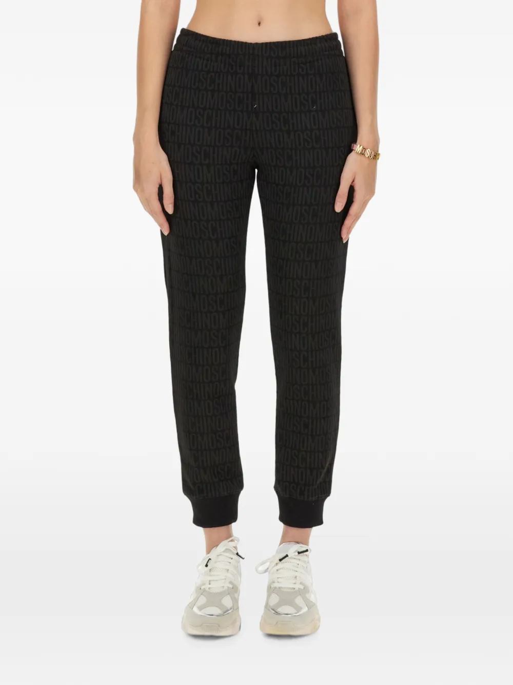 Moschino Pantaloni sportivi con stampa - Nero