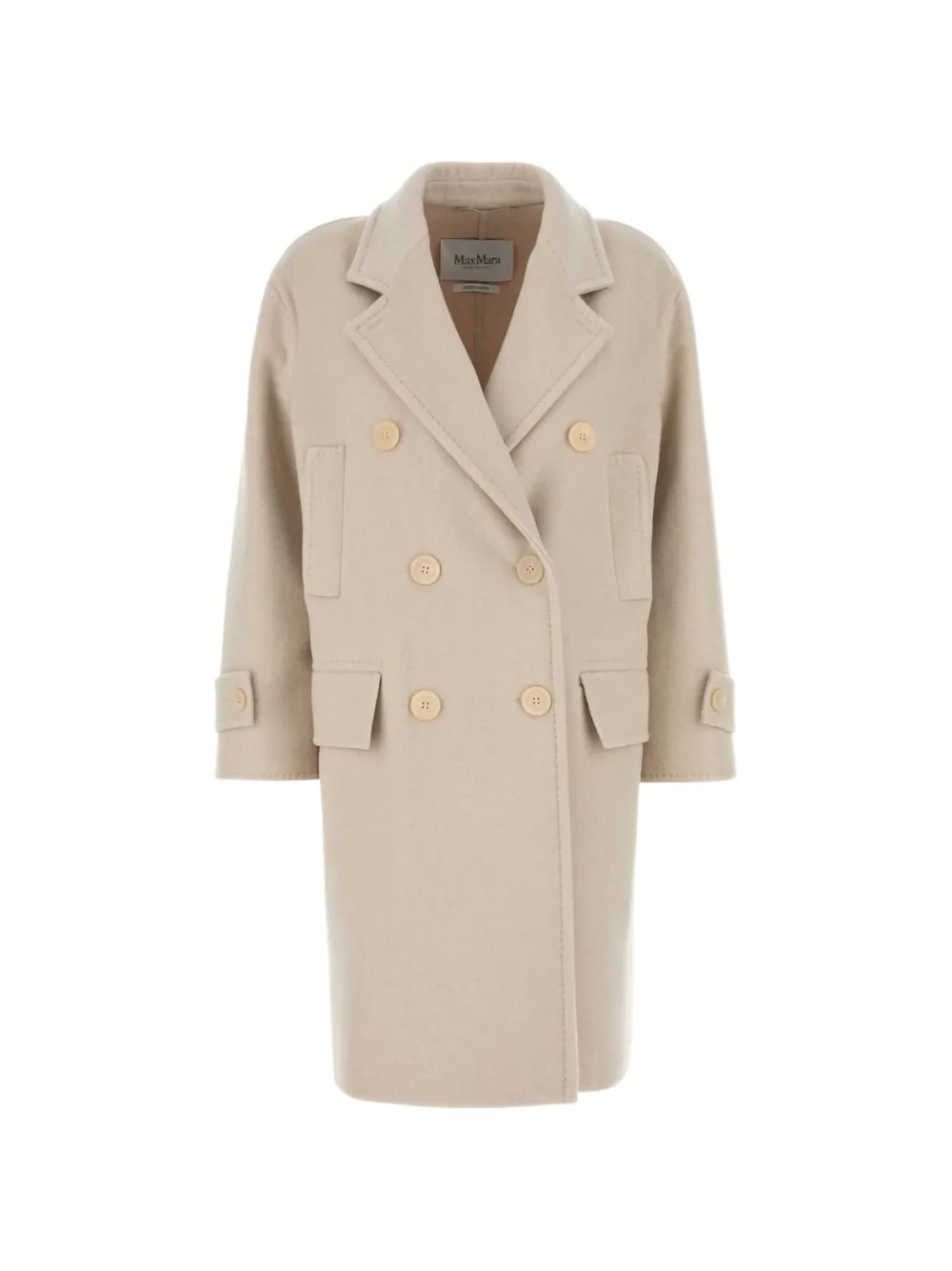Max Mara Nogara double-breasted coat - Nude