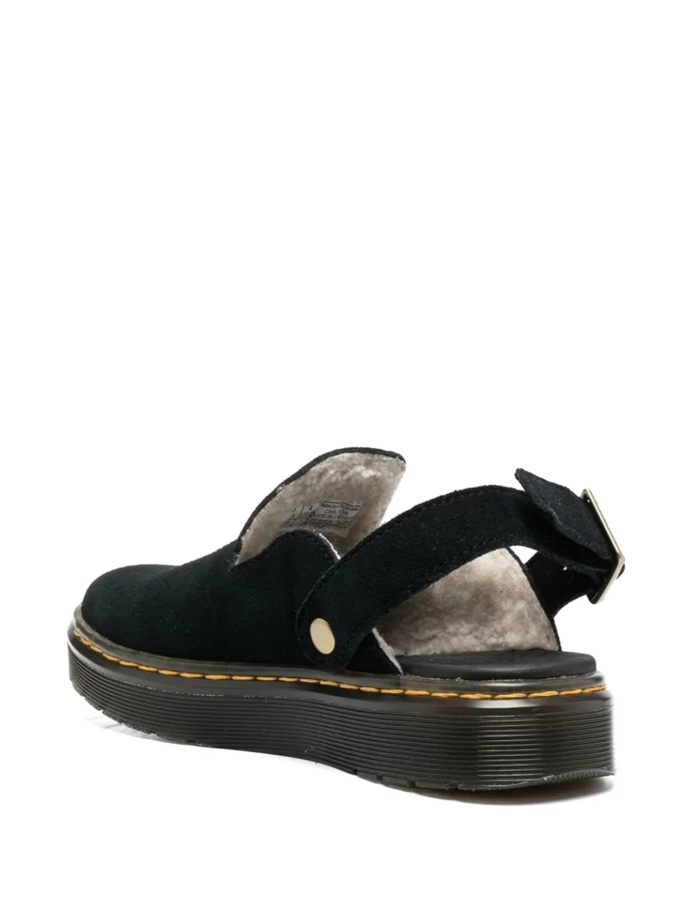 Dr Martens Muiltjes met gespbandje Zwart