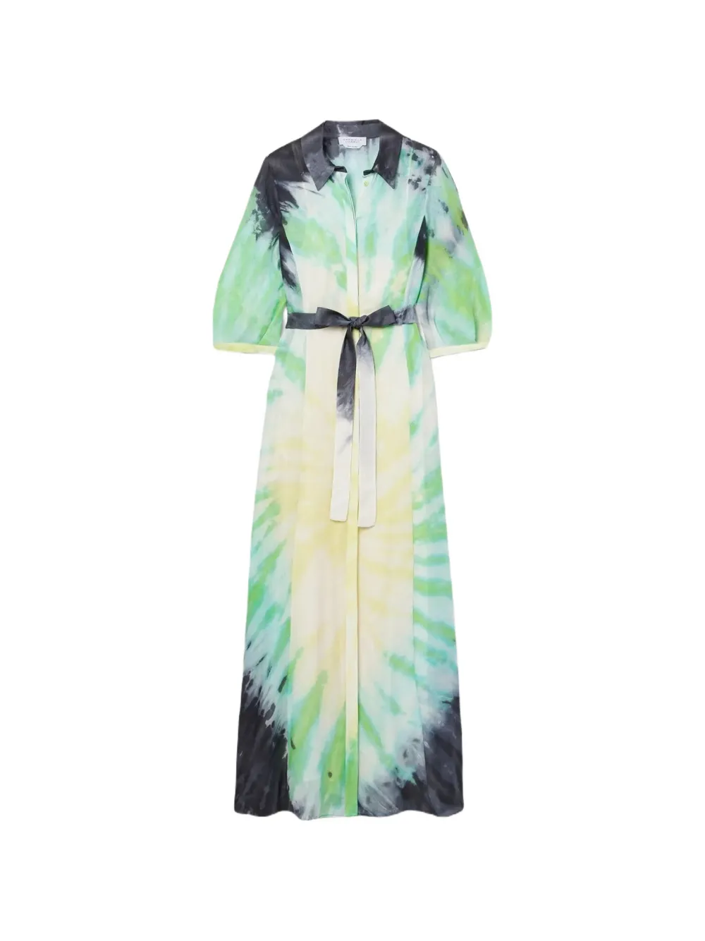 Gabriela Hearst Daisy tie-dye belted dress – Green