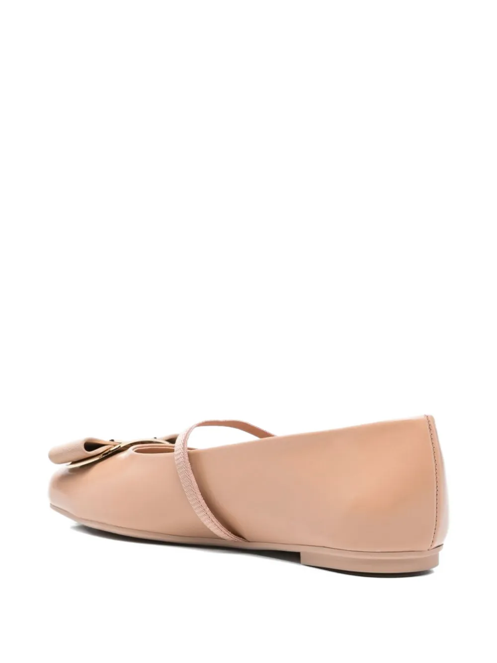 Ferragamo Vara leren ballerina's Bruin